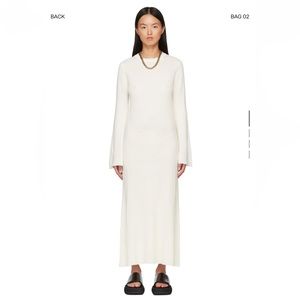 Loulou studio cream knit dress (like new)- small